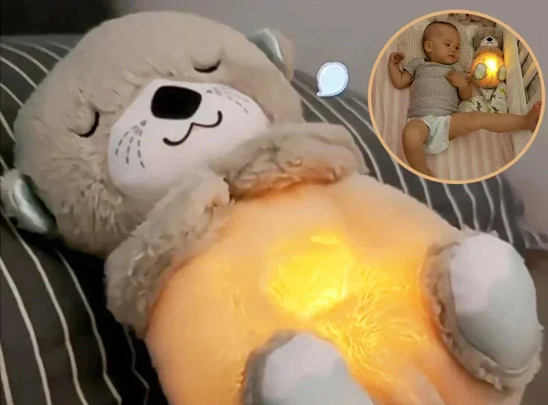 Adorable plush koala toy holding a festive pumpkin with a glowing face, designed to add charm and warmth to any holiday or celebration setting.