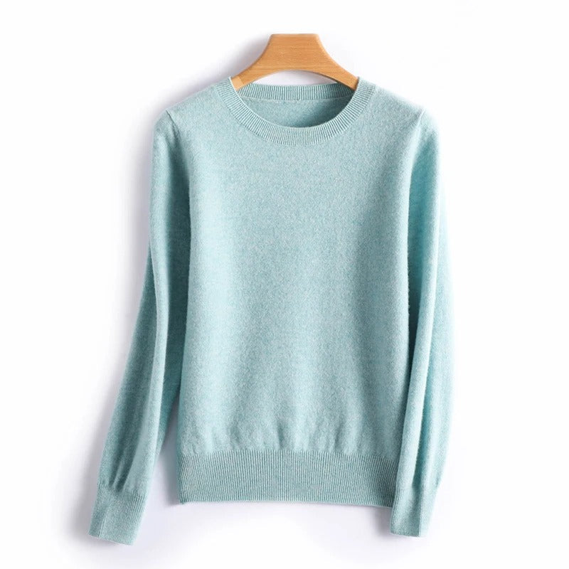 Pull-cou en laine pure en laine pure
