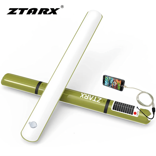 Portable Solar Camping Light - Waterproof IPX7, Inflatable & Foldable, 2000mAh Battery for Tent, Pool & Party (60-86cm)