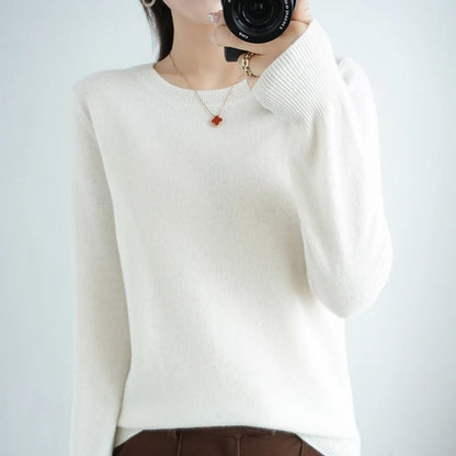 Pull-cou en laine pure en laine pure