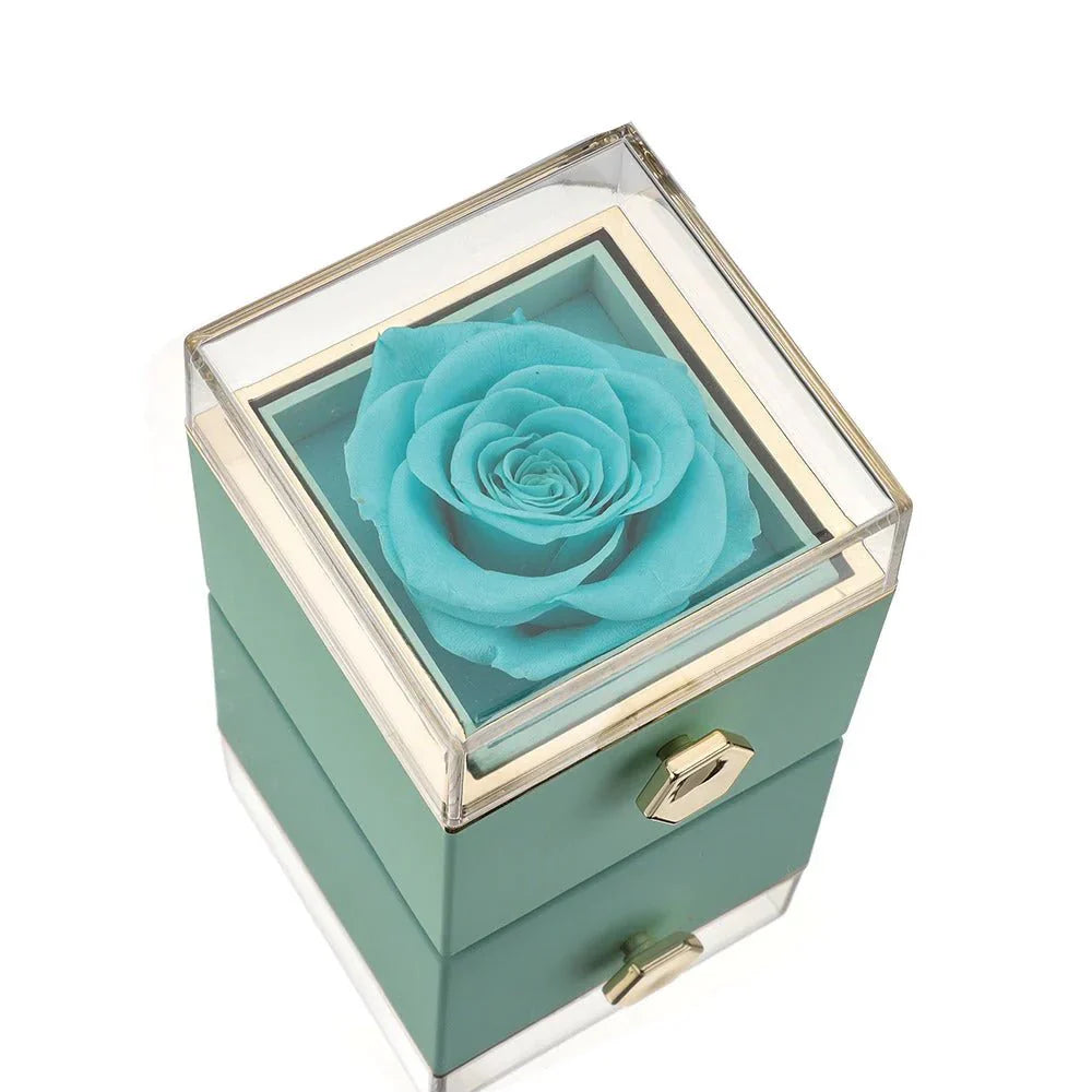Elegant interlocking necklace displayed in a luxurious jewelry box, highlighting its timeless and sophisticated design.