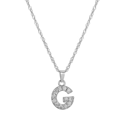 Amelia | Women's Personalized Initial Necklace | Sparkling Elegance Necklace