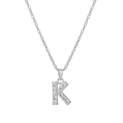 Amelia | Women's Personalized Initial Necklace | Sparkling Elegance Necklace
