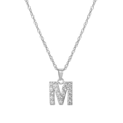 Amelia | Women's Personalized Initial Necklace | Sparkling Elegance Necklace