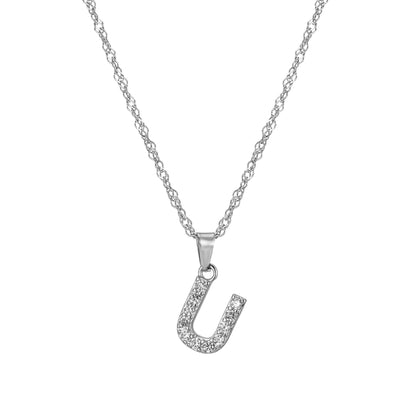 Amelia | Women's Personalized Initial Necklace | Sparkling Elegance Necklace