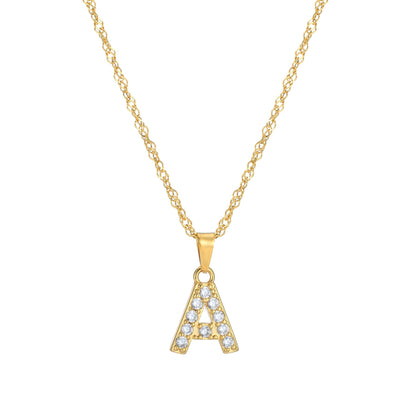 Amelia | Women's Personalized Initial Necklace | Sparkling Elegance Necklace