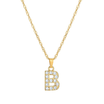Amelia | Women's Personalized Initial Necklace | Sparkling Elegance Necklace