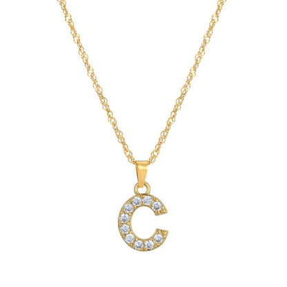 Amelia | Women's Personalized Initial Necklace | Sparkling Elegance Necklace