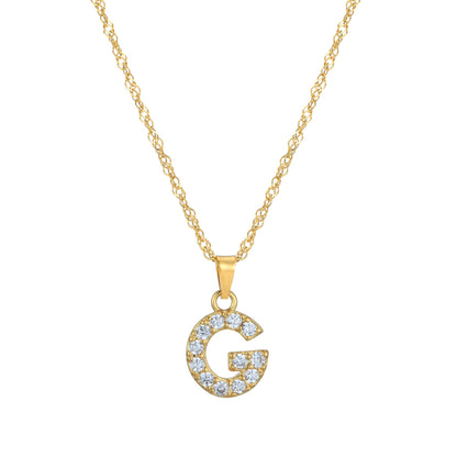 Amelia | Women's Personalized Initial Necklace | Sparkling Elegance Necklace