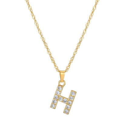 Amelia | Women's Personalized Initial Necklace | Sparkling Elegance Necklace