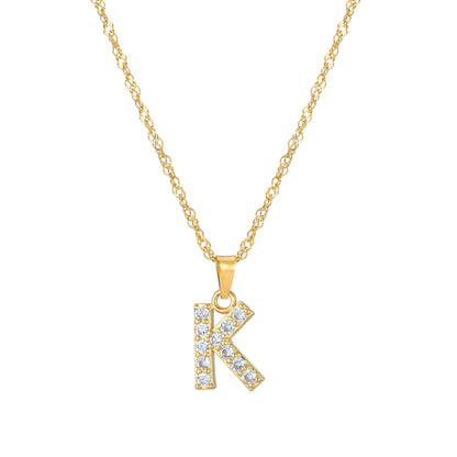 Amelia | Women's Personalized Initial Necklace | Sparkling Elegance Necklace
