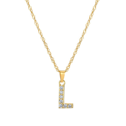 Amelia | Women's Personalized Initial Necklace | Sparkling Elegance Necklace