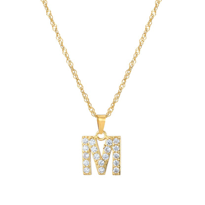 Amelia | Women's Personalized Initial Necklace | Sparkling Elegance Necklace