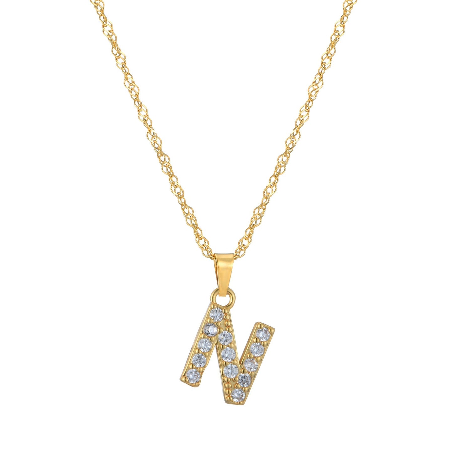 Amelia | Women's Personalized Initial Necklace | Sparkling Elegance Necklace