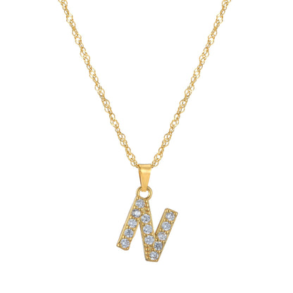 Amelia | Women's Personalized Initial Necklace | Sparkling Elegance Necklace