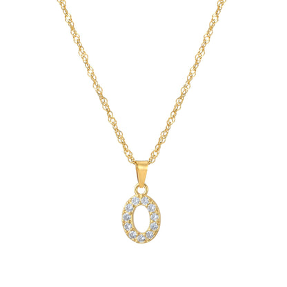 Amelia | Women's Personalized Initial Necklace | Sparkling Elegance Necklace