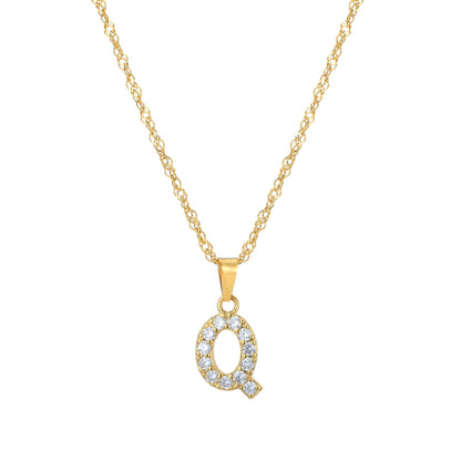 Amelia | Women's Personalized Initial Necklace | Sparkling Elegance Necklace