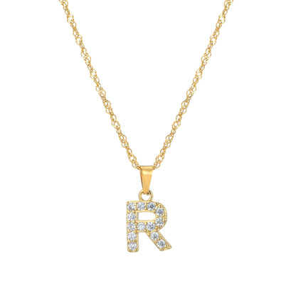 Amelia | Women's Personalized Initial Necklace | Sparkling Elegance Necklace