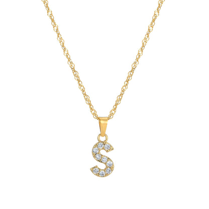 Amelia | Women's Personalized Initial Necklace | Sparkling Elegance Necklace