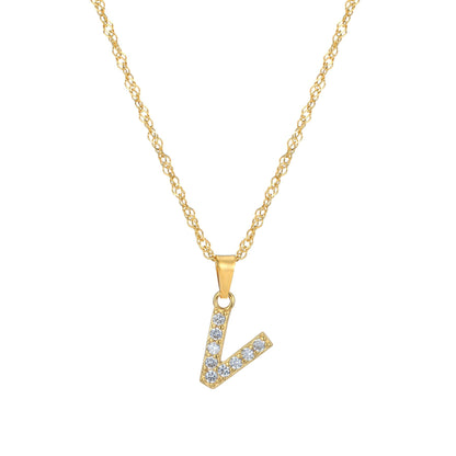 Amelia | Women's Personalized Initial Necklace | Sparkling Elegance Necklace