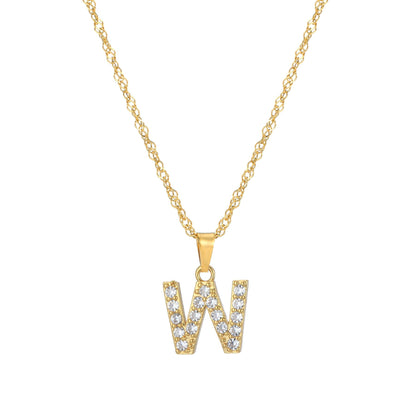 Amelia | Women's Personalized Initial Necklace | Sparkling Elegance Necklace