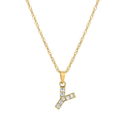 Amelia | Women's Personalized Initial Necklace | Sparkling Elegance Necklace