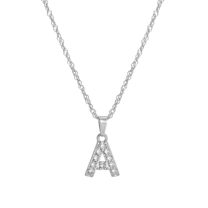 Amelia | Women's Personalized Initial Necklace | Sparkling Elegance Necklace