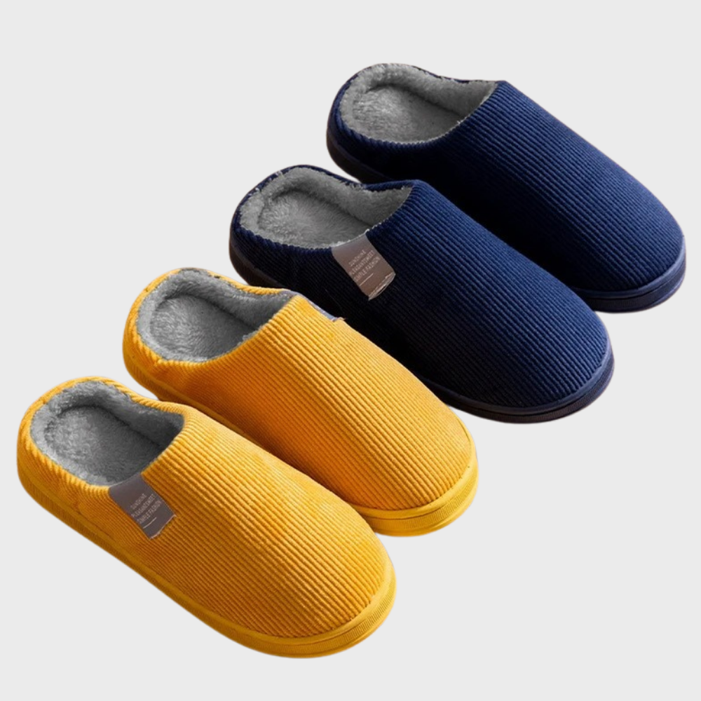Women's soft slippers with a plush interior and a durable sole, designed for ultimate comfort and everyday wear at home.