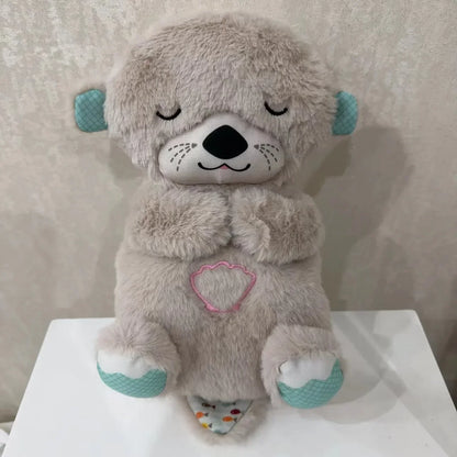 Adorable plush koala toy holding a festive pumpkin with a glowing face, designed to add charm and warmth to any holiday or celebration setting.
