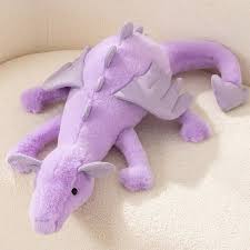 A plush dragon toy featuring a whimsical design with detailed wings and a soft, huggable texture, perfect for playtime, snuggles, or as a unique gift for all ages.