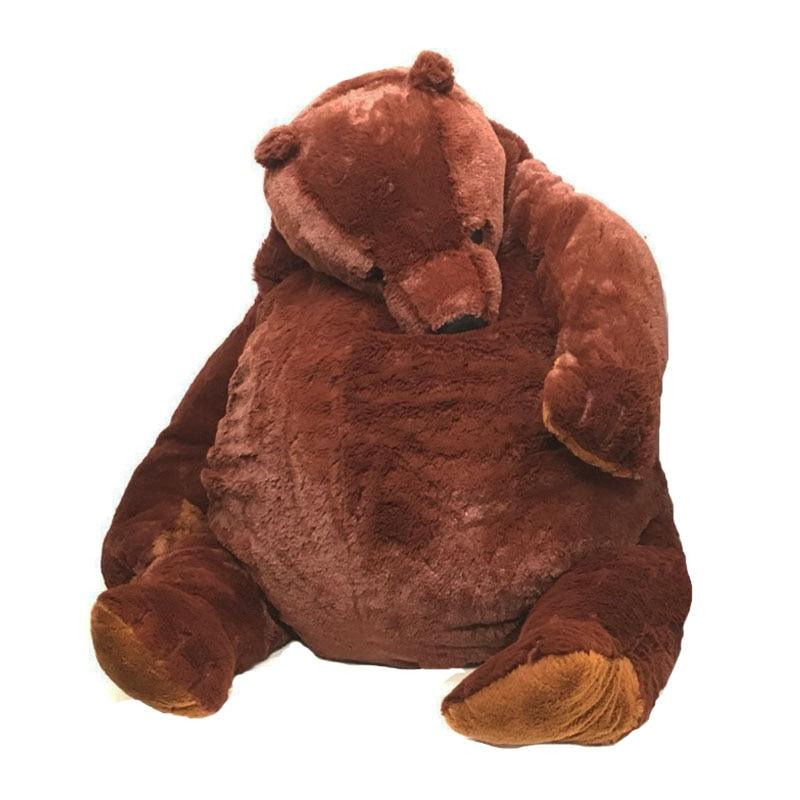 A plush bear toy with a cozy and oversized design, perfect for cuddling, adding comfort to any space, or as a unique decorative piece for all ages.